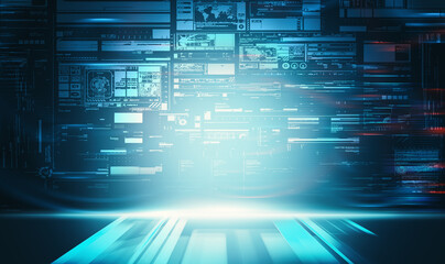 Sci fi background futuristic