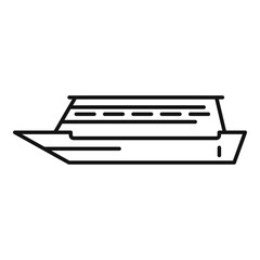Poster - Industry cruise icon. Outline industry cruise vector icon for web design isolated on white background