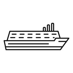 Poster - Travel cruise icon. Outline travel cruise vector icon for web design isolated on white background