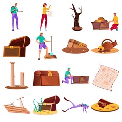 Wall Mural - Treasure Icons Set