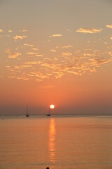 Wall Mural - Sunset on the beaches of the untouced island of Ko Phayam in the Andaman Sea, Thailand