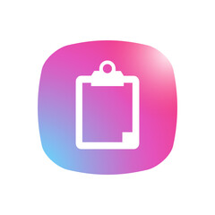 Poster - Clip Board - Mobile App Icon