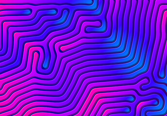 Poster - Abstract background with optical illusion generative pattern and vibrant fluid psychedelic colors