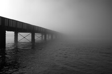 Black And White Foggy Photos Of Shoreham Bridge