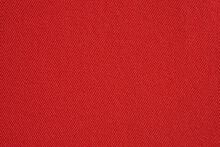 Red Fabric Texture Background Close Up