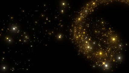 Wall Mural - glowing spark light dust trail