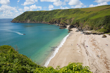 Sticker - Lantic Bay beach Cornwall near Fowey and Polruan 