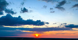 Fototapeta Niebo - Clouds at sunset, amazing sky, nature background