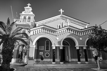 Poster - the orthodox church in the town of Argostoli on the island of Kefalonia