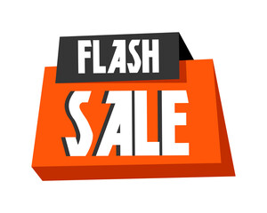 Poster - Flash Sale inspiration. Rectangular isolated form.