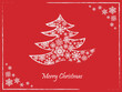 Christmas banner. Minimalism postcard Merry Xmas design, christmas tree, greeting cards, poster, website, snowflakes, holiday, snow, family and friends, background, celebratio, winter