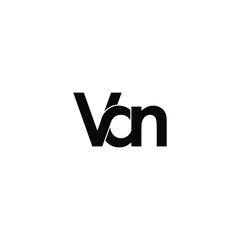 van letter original monogram logo design