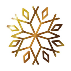 Wall Mural - snowflake decoration icon, gradient style