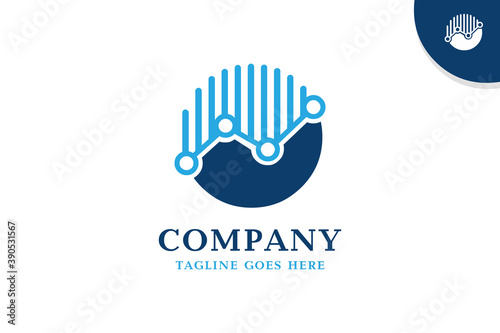 Fotografía Circle finance logo template - a simple design for your finance company