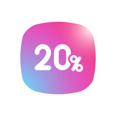 Poster - 20% - Mobile App Icon