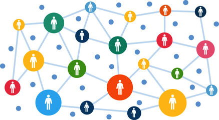 network of people representing a stakeholder analysis