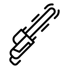 Poster - Garden electric chainsaw icon. Outline garden electric chainsaw vector icon for web design isolated on white background