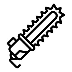 Poster - Power electric saw icon. Outline power electric saw vector icon for web design isolated on white background