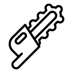 Poster - Engine electric saw icon. Outline engine electric saw vector icon for web design isolated on white background