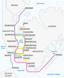overview map of ferries in new york city, united states