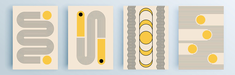 modern abstract covers set, minimal covers design. colorful geometric background, vector illustratio