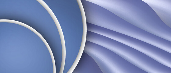 Poster - Abstract Curves wave and backgrounds geometric. Technology concept blue style digital banner Art.Copy Space - 3d rendering