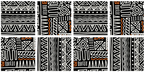 ethnic trend pattern. paintwork in african style. pattern seamless african. traditional pattern. pri