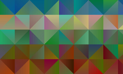 Red, green, blue and brown polygonal abstract background. Great illustration for your needs.