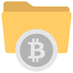 Poster - 
An envelope with bitcoin symbol on the edge showing bitcoin envelope 
