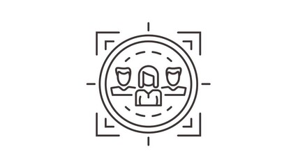 Poster - Customer retention icon animation. Motion set of best icons and then each objects is shown separately