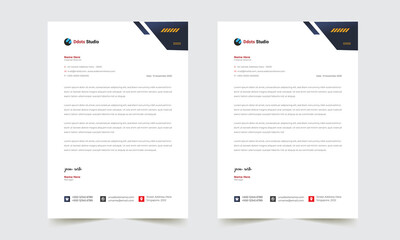 Wall Mural - Letterhead Design Template New Print Ready 