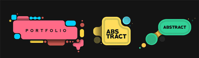 Wall Mural - Abstract banner poster with space of your text, vector illustration Design shapes.