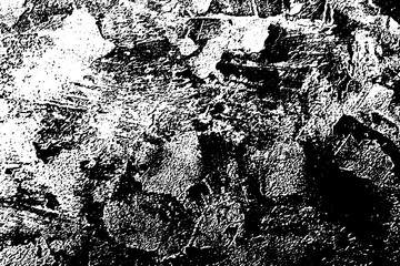 Poster - Abstract black and white distress texture. Grunge pattern. Background or overlay effect. Spotted design for vintage wallpaper. Faded grainy backdrop. Perforated gradation brush. Rustic dust. Vector