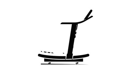 Poster - treadmill icon animation. motion set of best icons and then each objects is shown separately