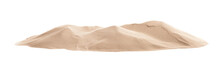 Pile Of Dry Beach Sand On White Background