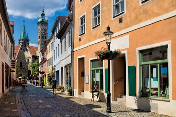 Canvas Print - naumburg, deutschland - altstadtgasse zum dom