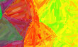Yellow, green and red oil paint with big brush background, digitally created.