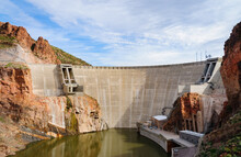 Theodore Roosevelt Hydroelectric Dam At Tonto National Forest