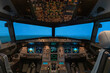 © Mario Hagen - modern airplane cockpit  in a full flight simulator - a state of the art training device