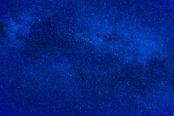 Wall Mural - dark blue night sky with many stars, cosmos milky way background