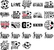 Collection of Soccer phrases, slogans or quotes