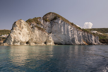 Poster - White Crags in Palmarola island