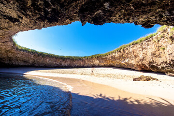 Secret romantic beach at Marietas Islands