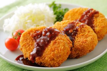 Sticker - 牛肉とポテトのコロッケ　Japanese croquette(potato and beef)