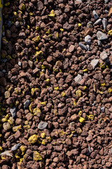 Sticker - Vertical closeup shot of gravel in a park