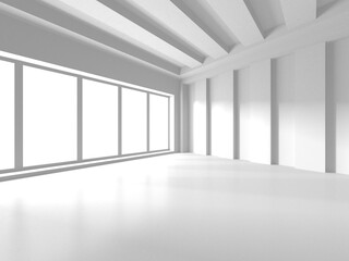  Abstract White Architecture Design Concept