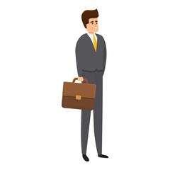 Poster - Successful businessman commerce icon. Cartoon of successful businessman commerce vector icon for web design isolated on white background
