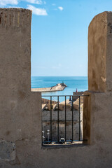 Wall Mural - View of the port of Peñíscola from the castle walls