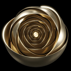Poster - Abstract golden background. 3d rendering - illustration.