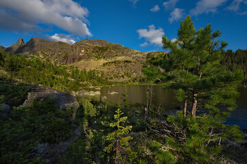 Wall Mural - Russia. Krasnoyarsk territory, Eastern Sayans. Natural mountain Park 